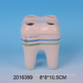 2016 nova chegada cerâmica encantadora dentes forma titular escova de dentes